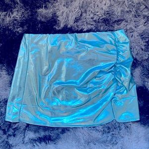 Faux leather mini skirt NWT